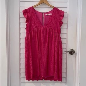 Hot Pink Romper Dress